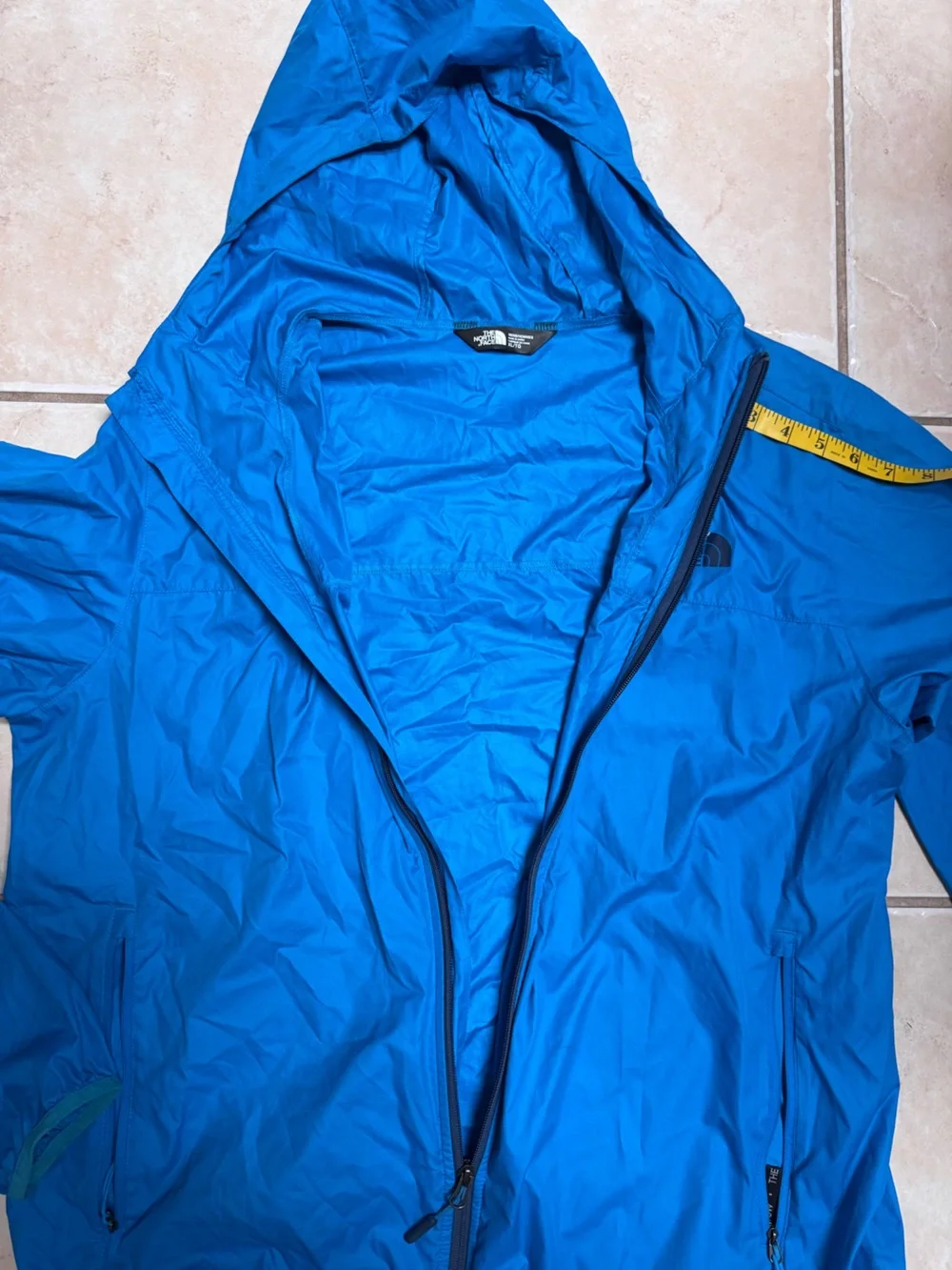 The North Face Men’s Blue Hooded Windbreaker Jacket